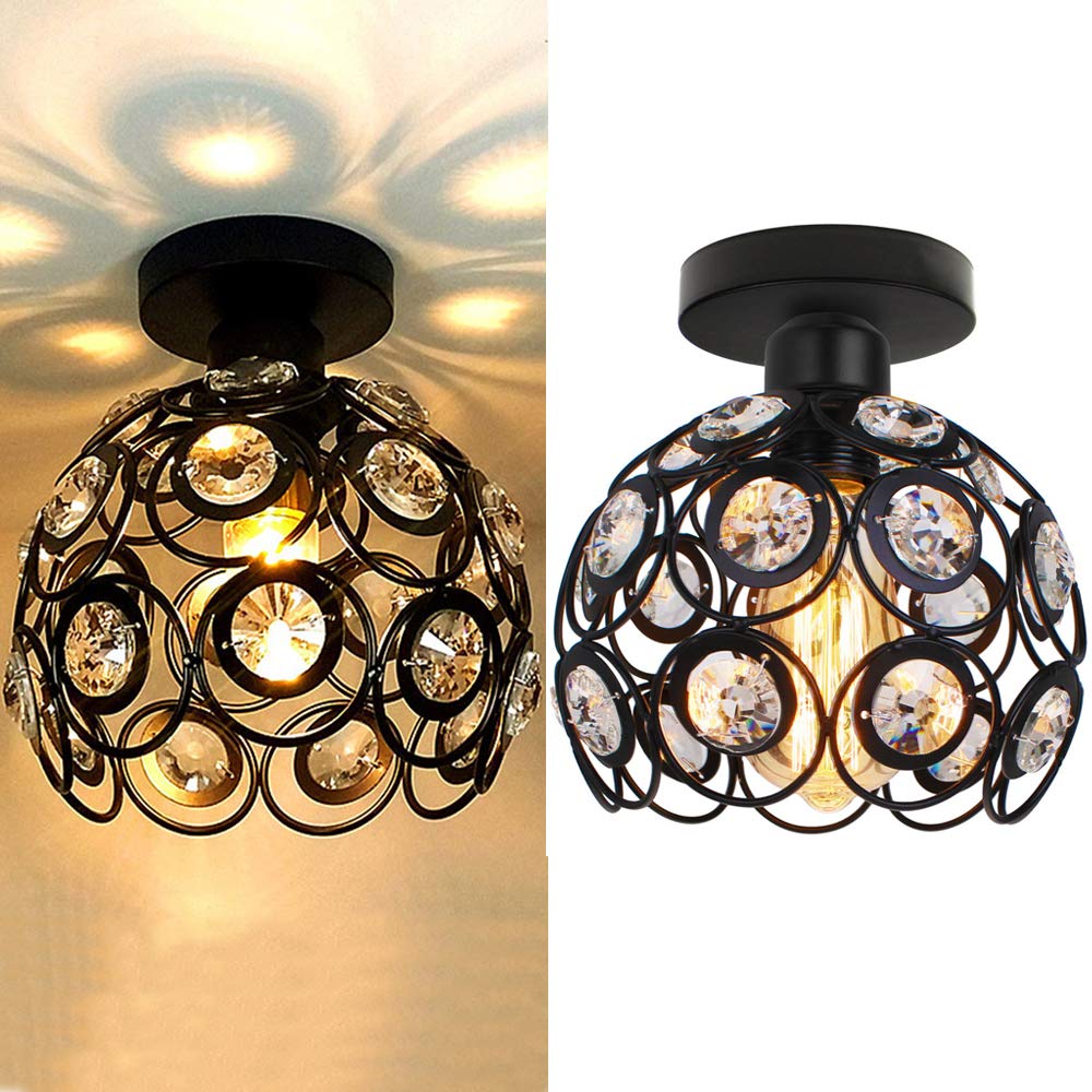 Bela Ceiling Lamp | Compact Crystal Light Pattern