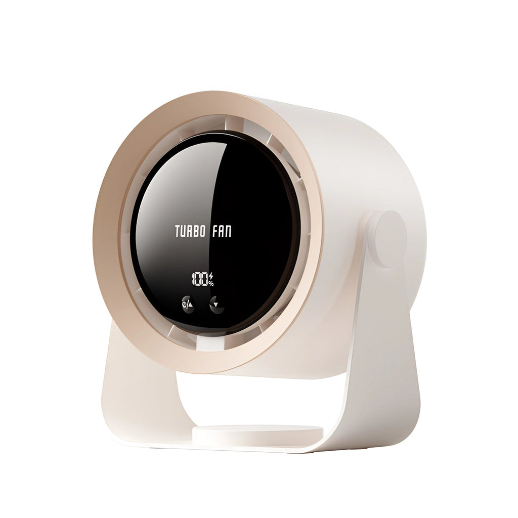 Bladeless Fan Portable LED Display Compact Air Circulator Design