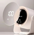 Bladeless Fan Portable LED Display Compact Air Circulator Design