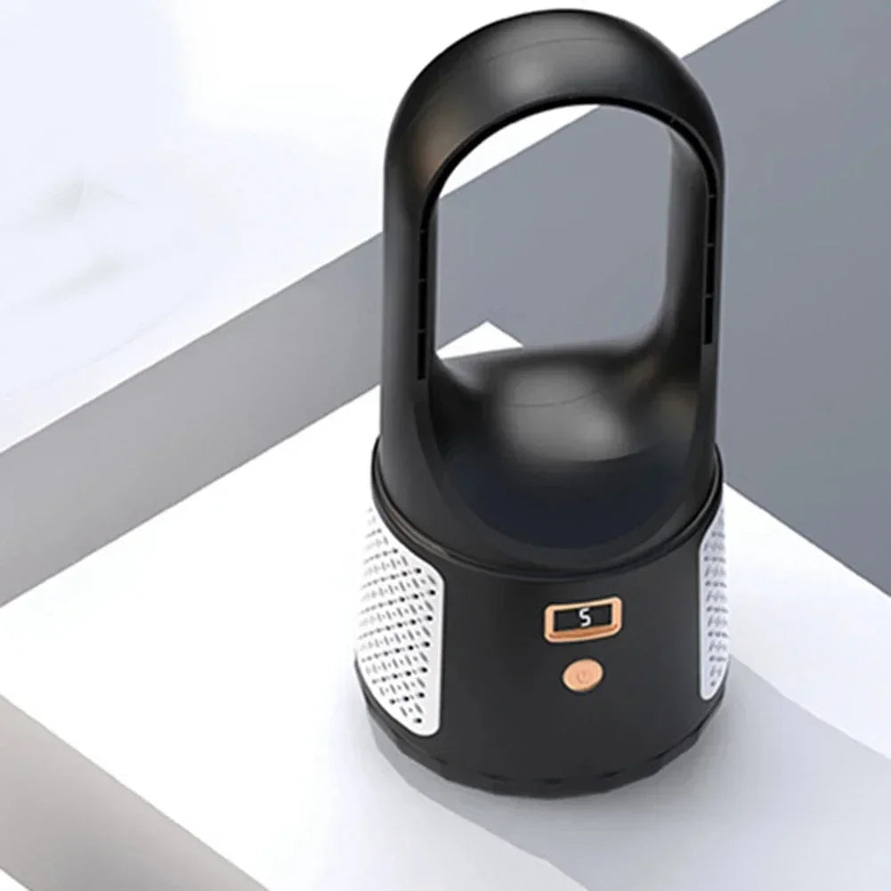 Bladeless Table Fan USB Rechargeable with 6 Speed Settings