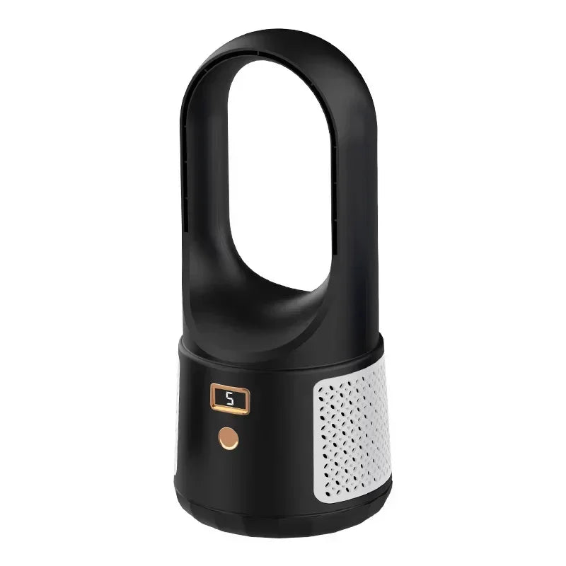 Bladeless Table Fan USB Rechargeable with 6 Speed Settings