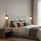Blesslight Marble & Brass Globe Pendant Lamp
