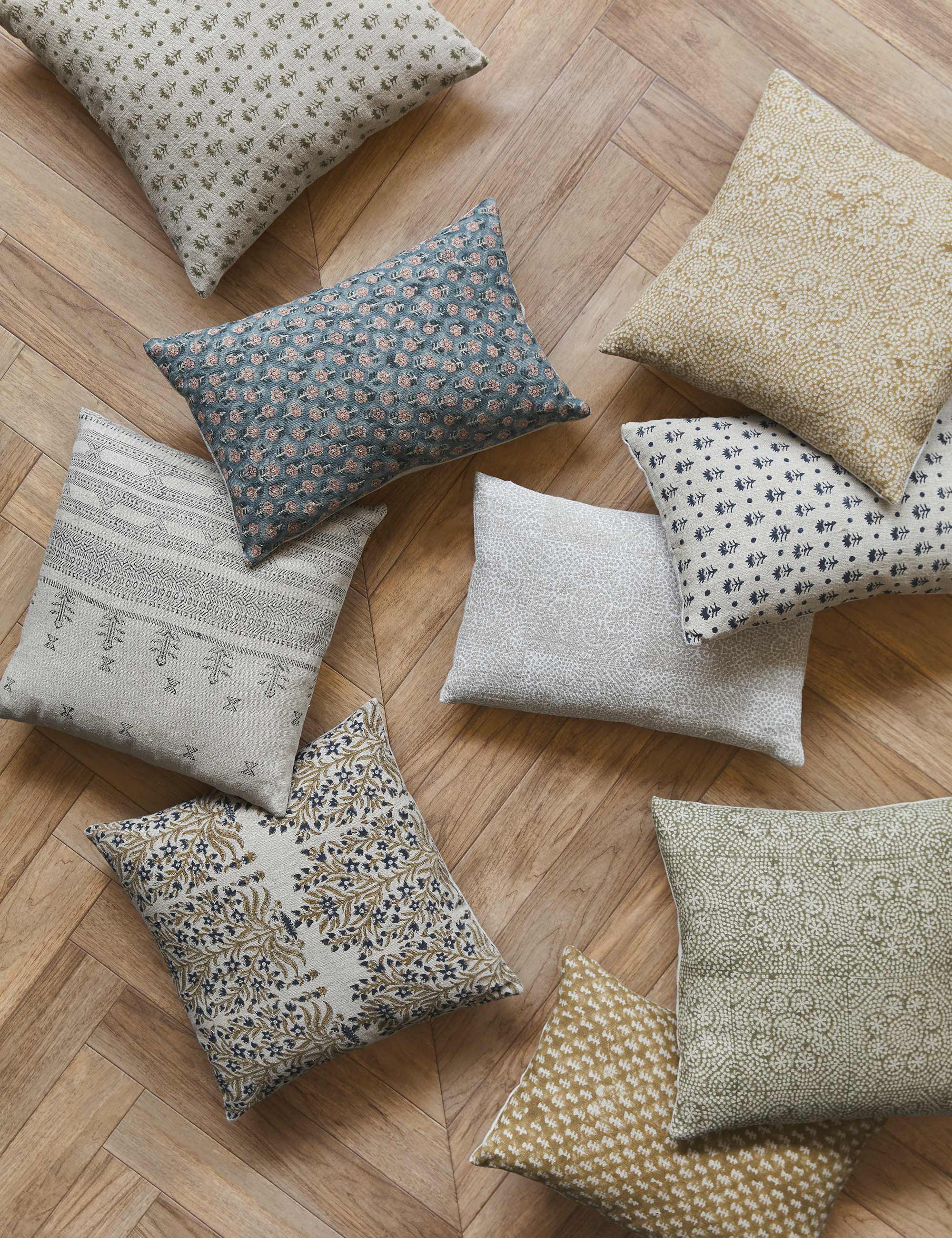 Alera Accent Pillow | Hand Block-Printed Mandala Design