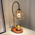Blomst Floral Glass Candle Warmer Table Lamp
