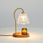 Blomst Floral Glass Candle Warmer Table Lamp