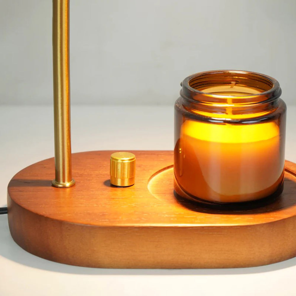 Blomst Floral Glass Candle Warmer Table Lamp