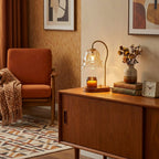 Blomst Floral Glass Candle Warmer Table Lamp