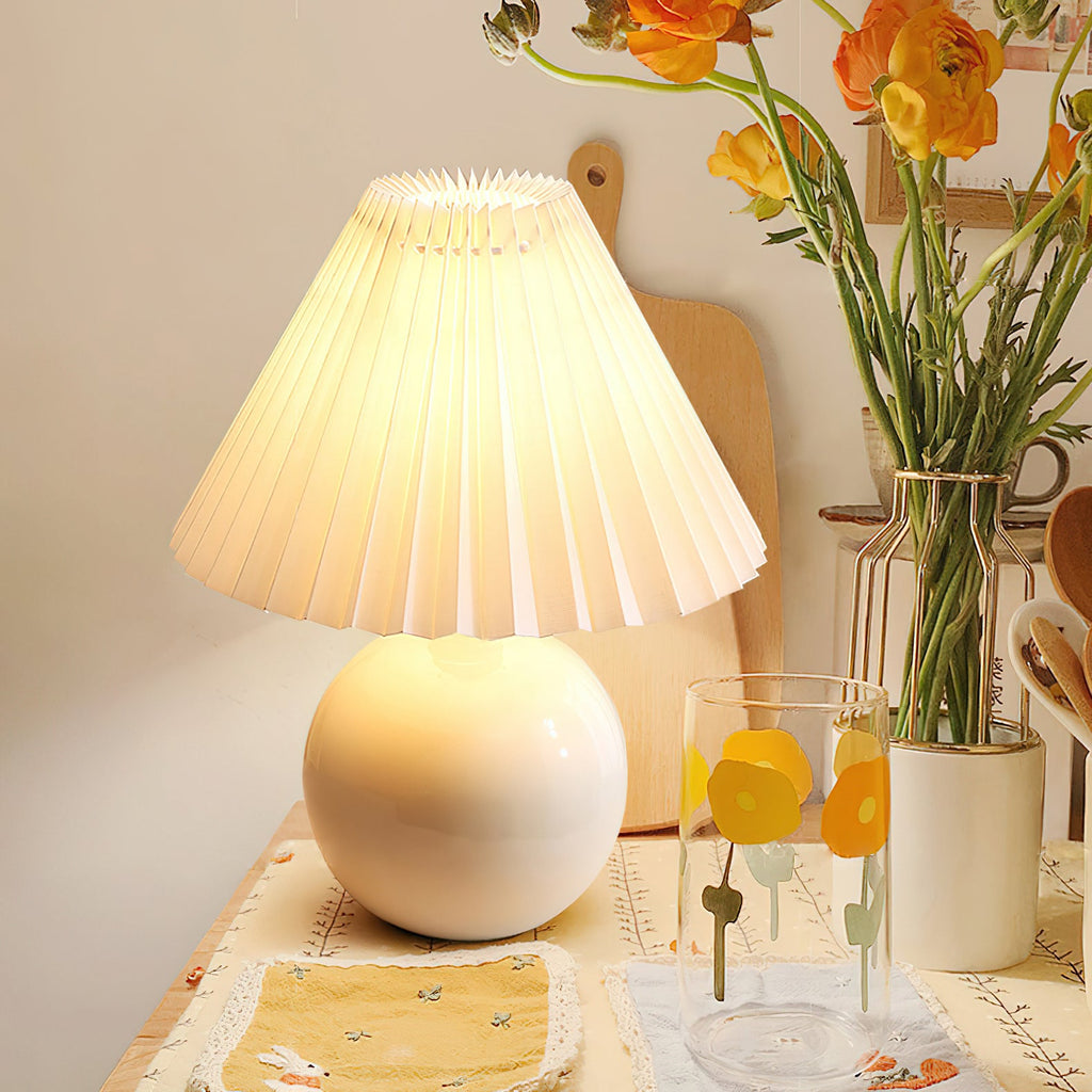 Bloom Spherical Ceramic Table Lamp