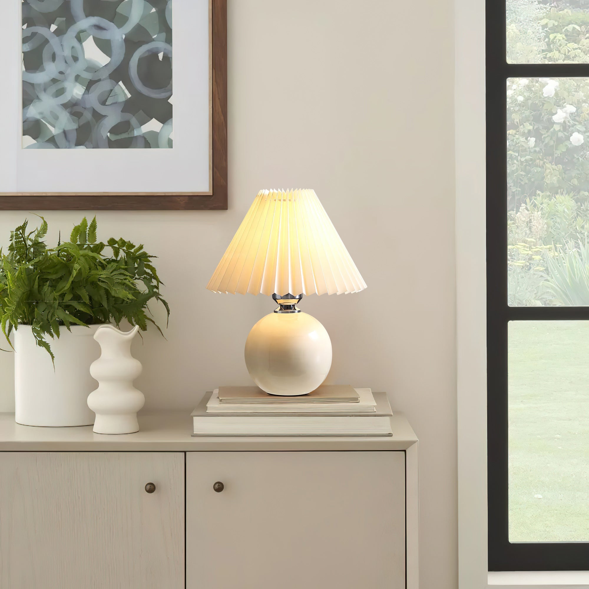 Bloom Spherical Ceramic Table Lamp