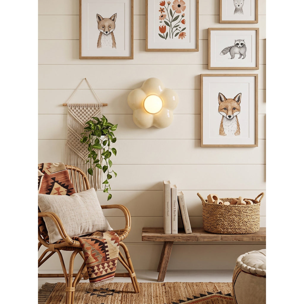Blossom Pop-Art Flower Wall Sconce