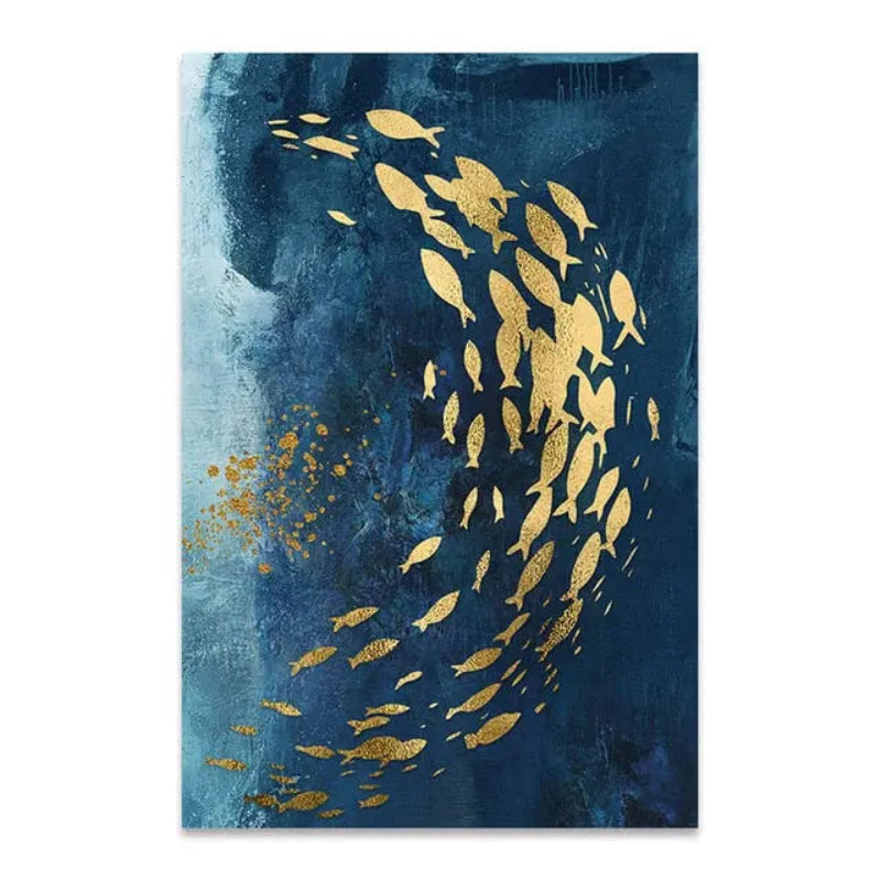 Canvas Print Blue Sea Ocean View Cotton Unframed Coastal Wall Art Decor