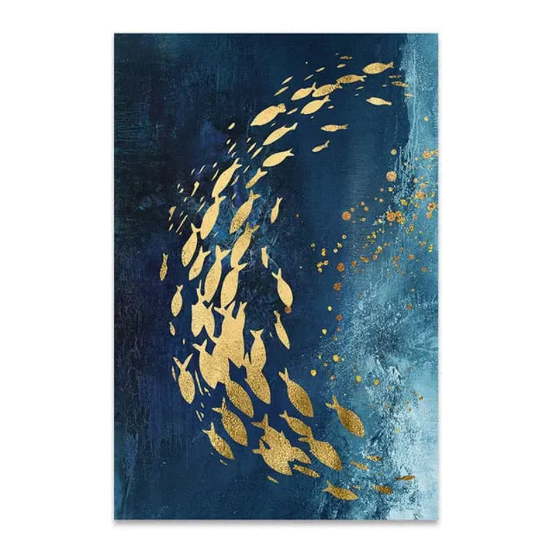 Canvas Print Blue Sea Ocean View Cotton Unframed Coastal Wall Art Decor