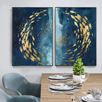 Canvas Print Blue Sea Ocean View Cotton Unframed Coastal Wall Art Decor