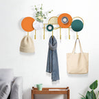 BlumenGlanz: Wall-Mounted Coat Rack – Handcrafted Metal Frame with Floral Decoration & Polished Hooks, Decorative for Hallway & Living Room