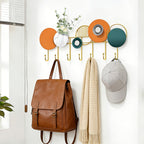 BlumenGlanz: Wall-Mounted Coat Rack – Handcrafted Metal Frame with Floral Decoration & Polished Hooks, Decorative for Hallway & Living Room