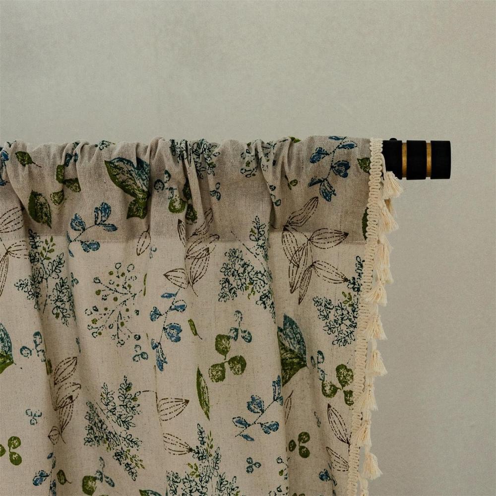 BlumenHauch: Boho-Style Curtain with Floral Pattern – Decorative & Functional for Living Room & Dining Room