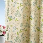 BlumenHauch: Boho-Style Curtain with Floral Pattern – Decorative & Functional for Living Room & Dining Room