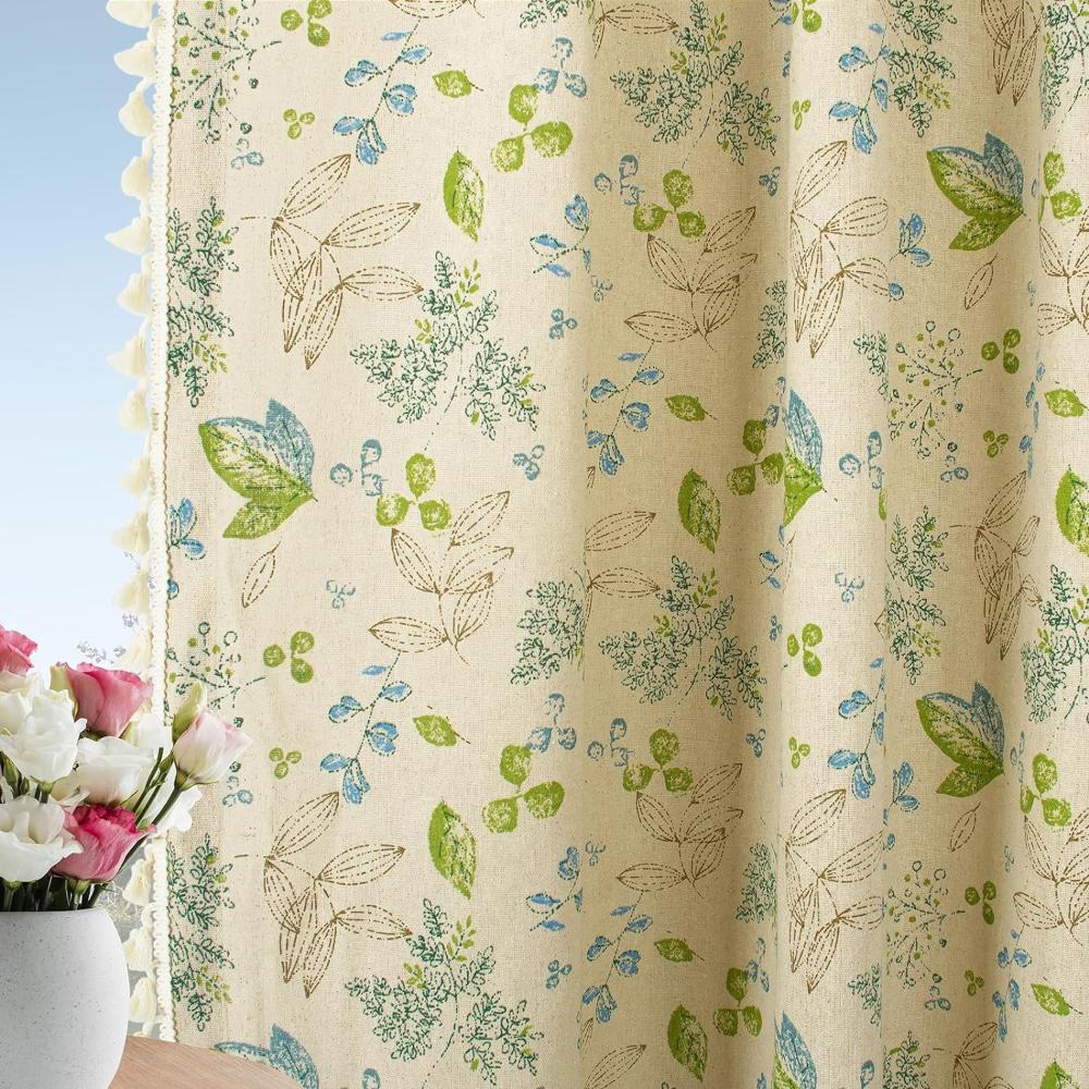 BlumenHauch: Boho-Style Curtain with Floral Pattern – Decorative & Functional for Living Room & Dining Room