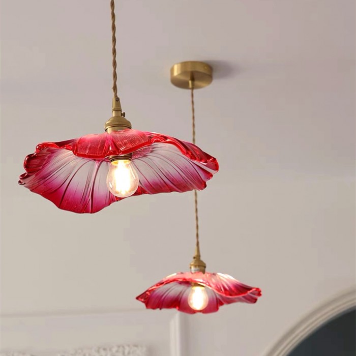 BlüteLicht: Floral Pendant Light in Modern Design for Dining Room & Living Room