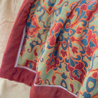 FlowerElegance: Cotton Blankets in Boho Style with Breathable Quality & Colorful Print – for Sofa & Lounge