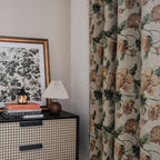 Flower Harmony: Curtain with Floral Pattern and Tassels – Light-Filtering for Bedroom and Living Room