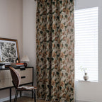 Flower Harmony: Curtain with Floral Pattern and Tassels – Light-Filtering for Bedroom and Living Room