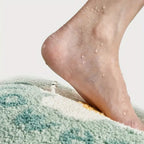 BlütenHeim: Non-Slip Bath Mat in Floral Design – Soft, Absorbent & Washable