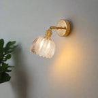 BlütenLicht: Vintage Tulip Glass Wall Lamp – Retro Flower Wall Light for Living Room & Bedroom