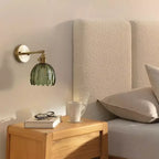 BlütenLicht: Vintage Tulip Glass Wall Lamp – Retro Flower Wall Light for Living Room & Bedroom