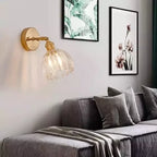 BlütenLicht: Vintage Tulip Glass Wall Lamp – Retro Flower Wall Light for Living Room & Bedroom