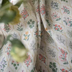 Blossom Ecstasy: Curtains with Lace Embroidery & Ruffles – Romantic Vintage Style for Living Room