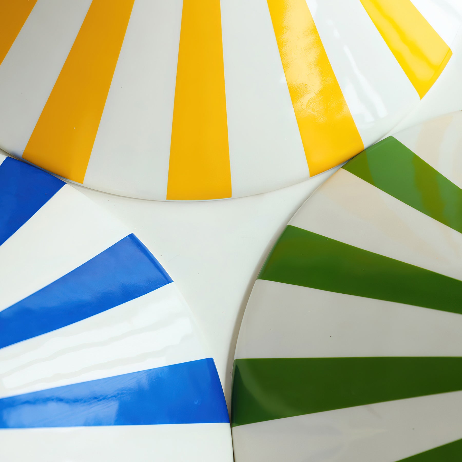 Bobine Striped Cone Glass Pendant Lamp