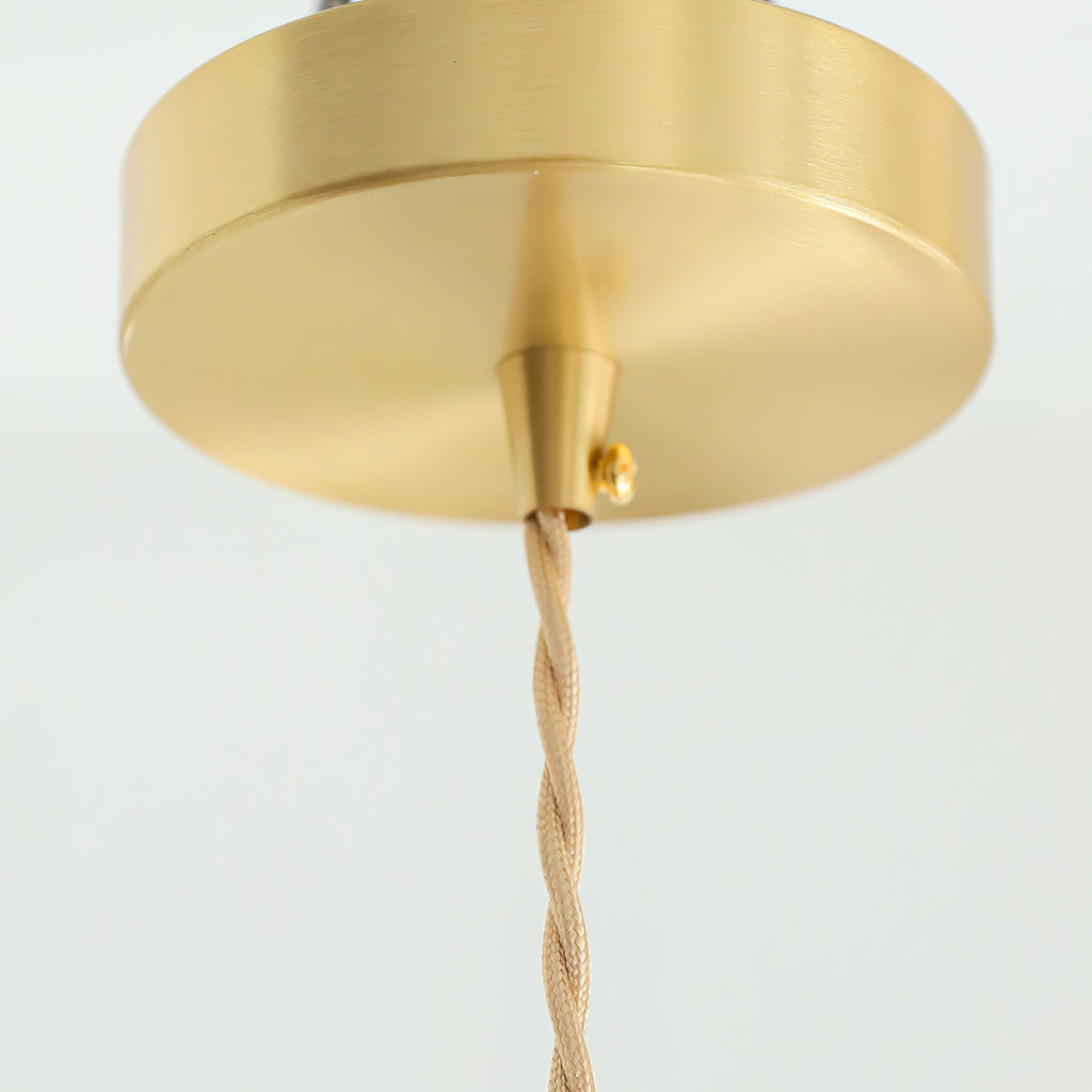 Bobine Striped Cone Glass Pendant Lamp