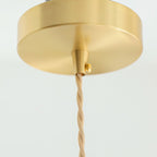 Bobine Striped Cone Glass Pendant Lamp