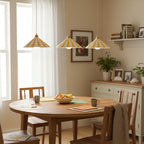 Bobine Striped Cone Glass Pendant Lamp