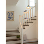 Bobine Striped Cone Glass Pendant Lamp