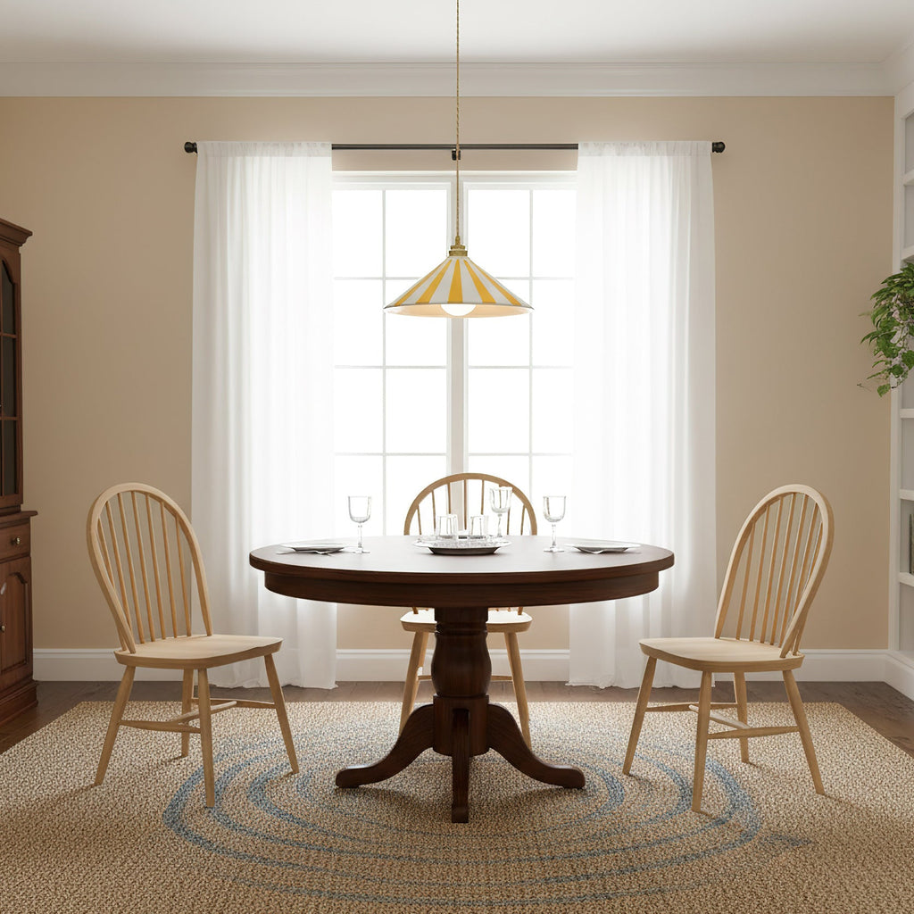 Bobine Striped Cone Glass Pendant Lamp