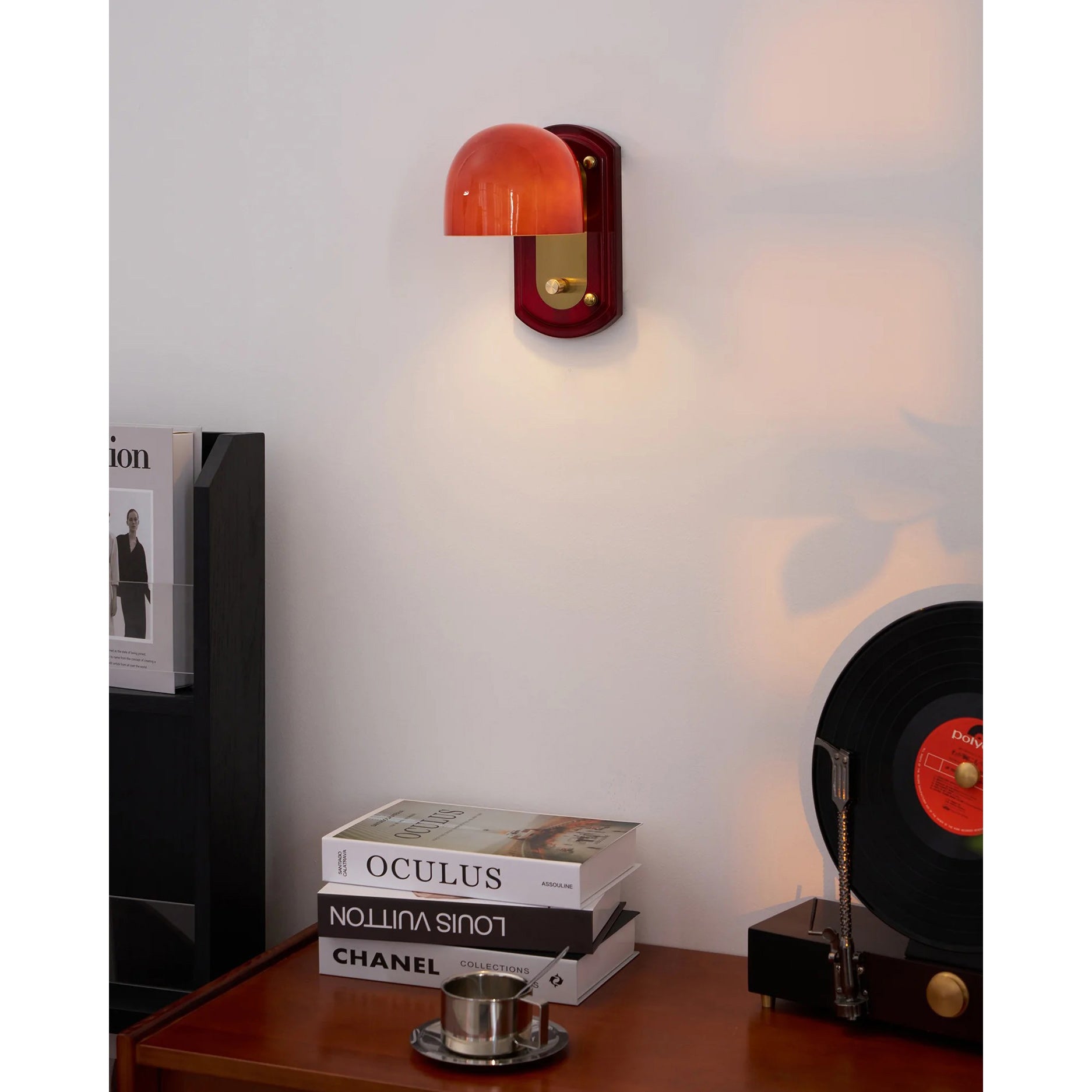 Bofea Vintage Dome Glass Wall Lamp