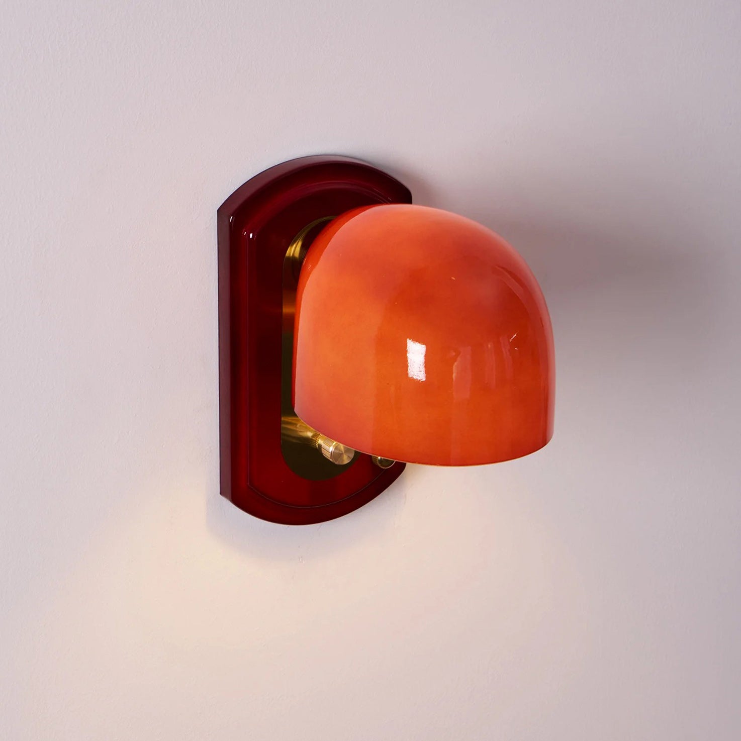Bofea Vintage Dome Glass Wall Lamp