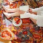 BohoChill: Boho Throw Blanket – Reversible Cotton Blanket for Sofa & Bed