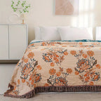 BohoHaus: Decorative Cotton Blanket in Boho Style with Rustic Design & Lightweight Structure – for Sofa & Bedroom