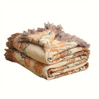 BohoHaus: Decorative Cotton Blanket in Boho Style with Rustic Design & Lightweight Structure – for Sofa & Bedroom