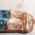 BohoHaus: Decorative Cotton Blanket in Boho Style with Rustic Design & Lightweight Structure – for Sofa & Bedroom
