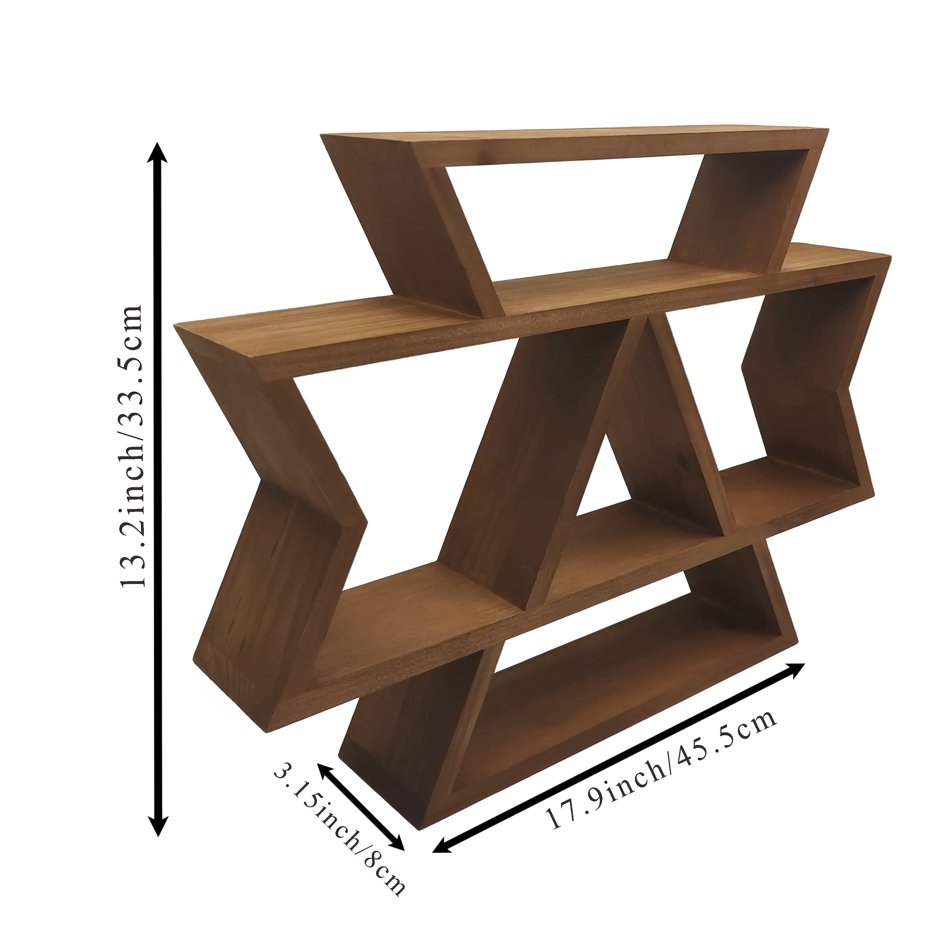BohoLine: Solid Wood Wall Shelves – sturdy, decorative & floating in Farmhouse Style for Living Room & Bedroom