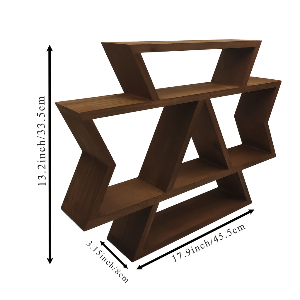 BohoLine: Solid Wood Wall Shelves – sturdy, decorative & floating in Farmhouse Style for Living Room & Bedroom