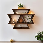 BohoLine: Solid Wood Wall Shelves – sturdy, decorative & floating in Farmhouse Style for Living Room & Bedroom