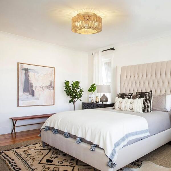 BohoLuna: Handmade Boho Ceiling Light – Stylish Lighting for Living Rooms & Bedrooms