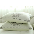 BohoSonne: Cushion Cover with Mandala Print – Soft & Durable for Living Areas (Set of 2)