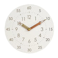 Wall Clock Round MDF Dial Silent Sweep Movement Bold Numerals