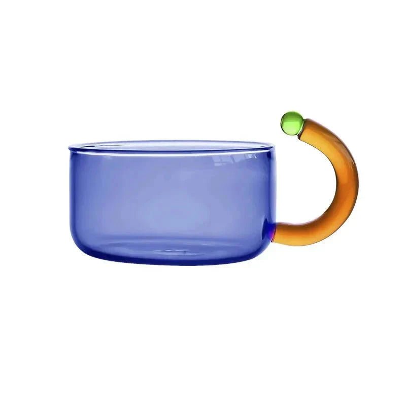 Glass Teapot and Cup Set Borosilicate Glass Built In Infuser Transparent Design